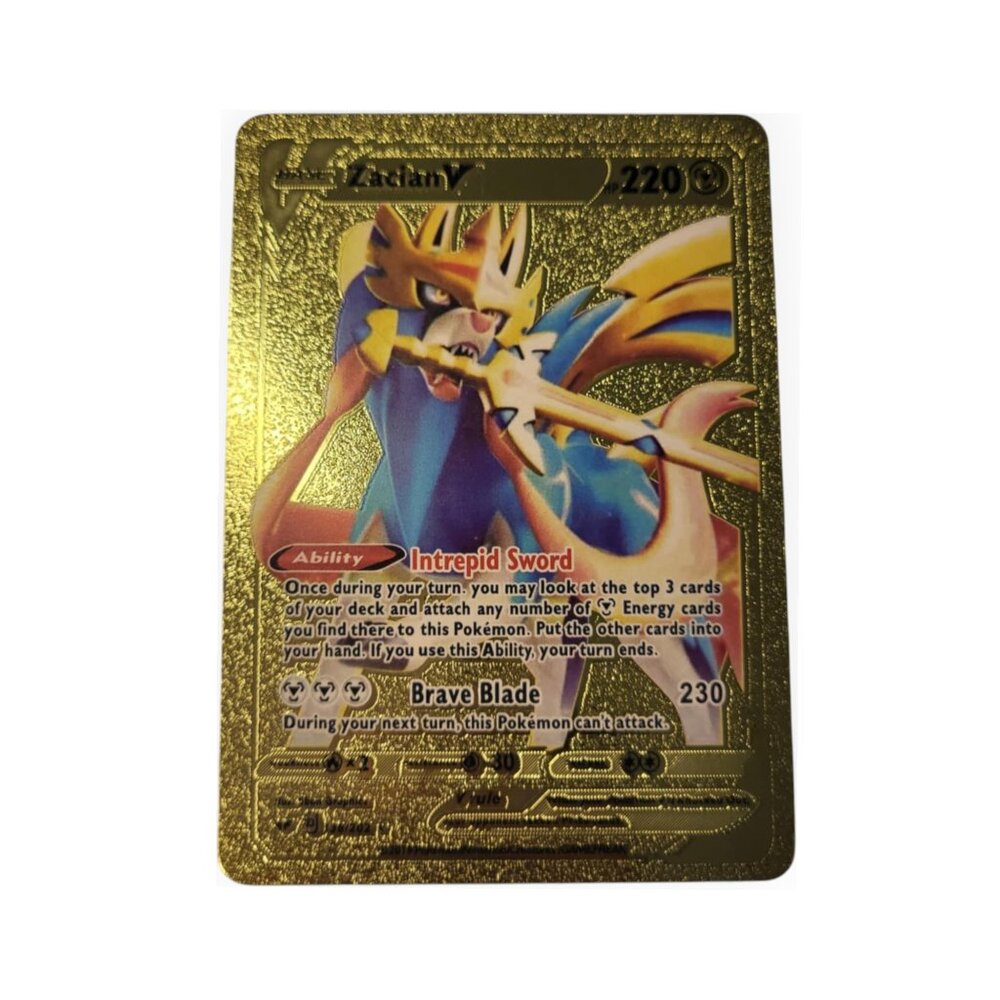 New Gold Foil Zacian V  Cards